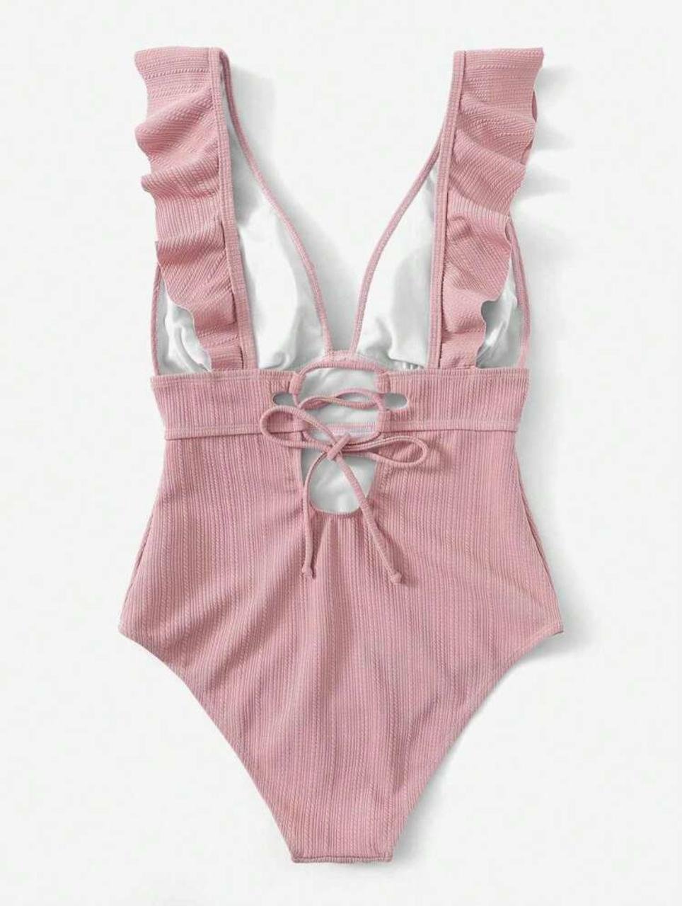 Ruffled Plunge One-Piece Swimwear main image 1