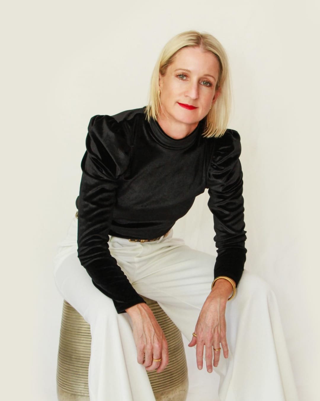 Isla Papaya | Zani Velvet Top | Black