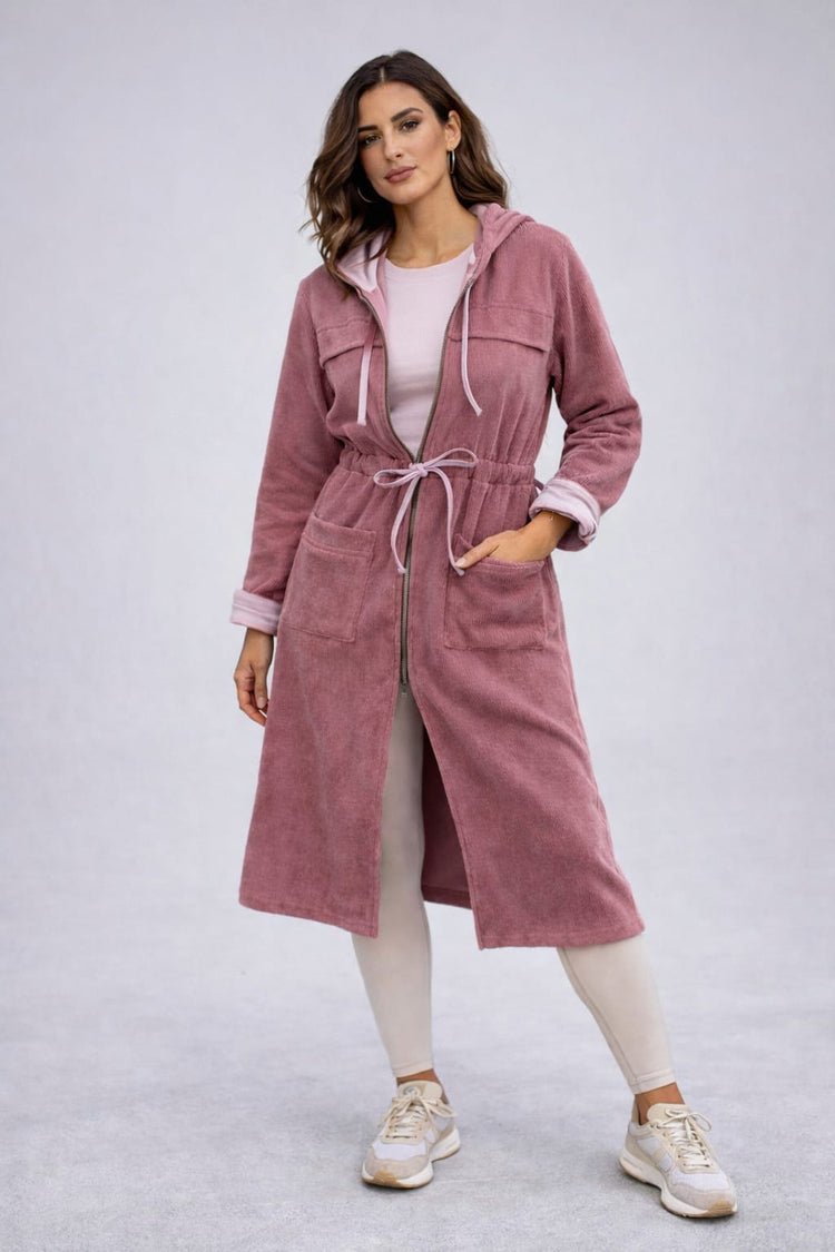 Iwant | Amira Knitted Coat | Rose